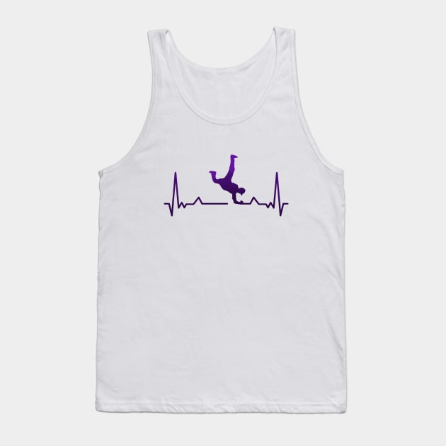 Breakdance Heartbeat Tank Top by LR_Collections